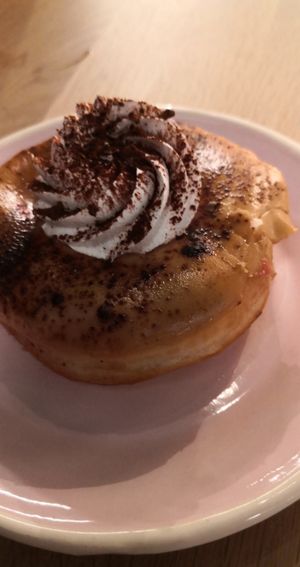 Tiramisu donut at Brammibal's Donuts - Alexanderplatz in Berlin