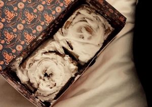 The best vegan cinnamon rolls on this planet  at Brammibal's Donuts - Alexanderplatz in Berlin