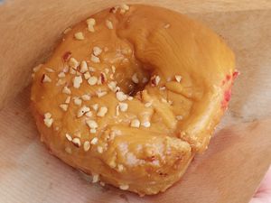 Caramel donut at Brammibal's Donuts - Alexanderplatz in Berlin