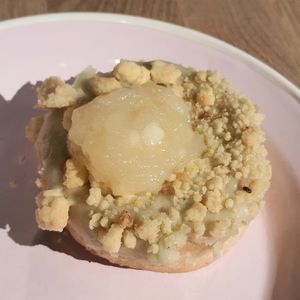 donut "Apple Pie" #Veganuary at Brammibal's Donuts - Alexanderplatz in Berlin