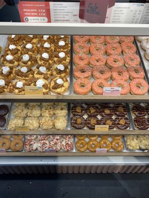 Doughnut selection  at Brammibal's Donuts - Alexanderplatz in Berlin