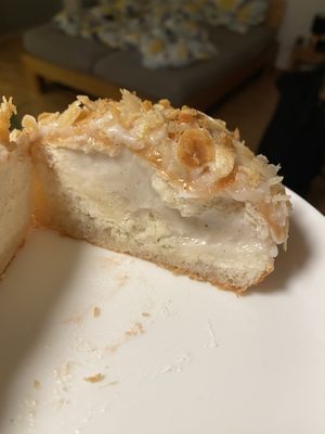 Bienenstich doughnut  at Brammibal's Donuts - Alexanderplatz in Berlin