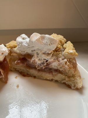 Rhubarb Crumble doughnut  at Brammibal's Donuts - Alexanderplatz in Berlin