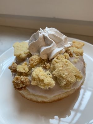 Rhubarb Crumble doughnut  at Brammibal's Donuts - Alexanderplatz in Berlin