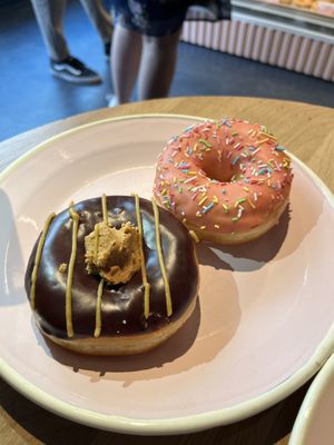 Peanut and Strawberry   at Brammibal's Donuts - Alexanderplatz in Berlin