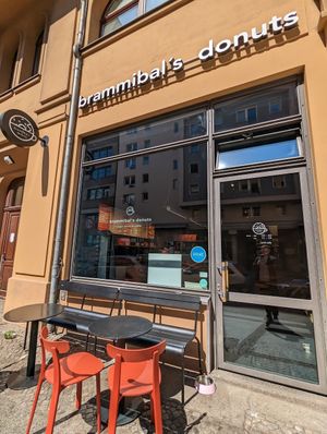 Shop's front at Brammibal's Donuts - Alexanderplatz in Berlin