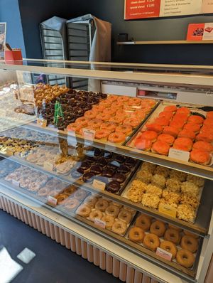 Donut options at Brammibal's Donuts - Alexanderplatz in Berlin