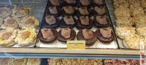 Chocolate mousse donuts ! at Brammibal's Donuts - Alexanderplatz in Berlin