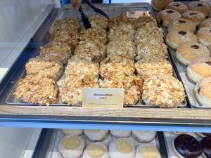 Bienenstich (bee sting cake) at Brammibal's Donuts - Alexanderplatz in Berlin