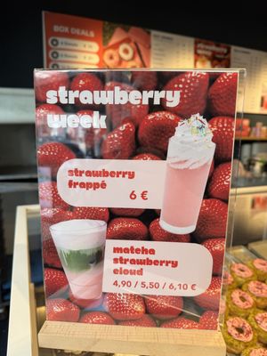 Strawberry week .  at Brammibal's Donuts - Alexanderplatz in Berlin
