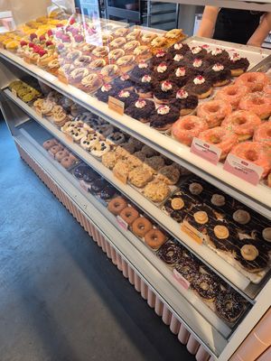 Display at Brammibal's Donuts - Alexanderplatz in Berlin