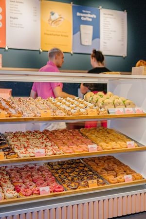 100% vegan and handmade donuts at Brammibal's Donuts - Alexanderplatz in Berlin