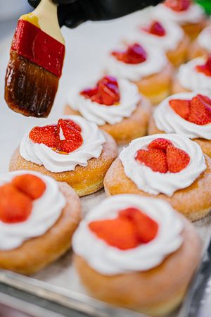 views from our bakery at Brammibal's Donuts - Alexanderplatz in Berlin