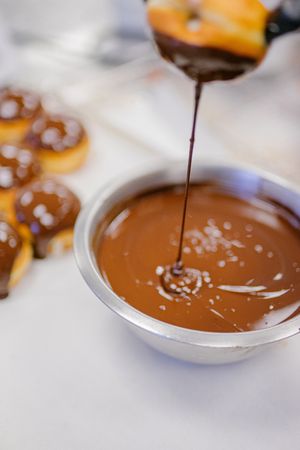 views from our bakery at Brammibal's Donuts - Alexanderplatz in Berlin