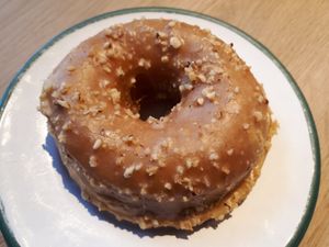 Salted caramel hazelnut donut at Brammibal's Donuts - Alexanderplatz in Berlin