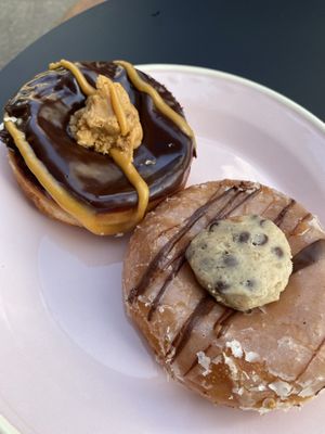 Chocolate fudge peanut and cookie dough at Brammibal's Donuts - Alexanderplatz in Berlin