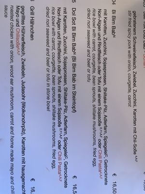 Description of my food: Bi Bim Bap  at BORI in Mannheim