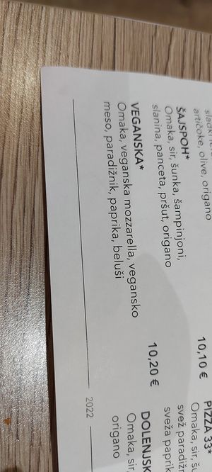  at Pizzeria Fontana in Krsko