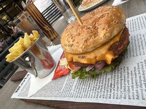 Vegan burger  at Pizzeria Fontana in Krsko