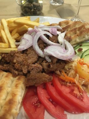 vegan homemade gyros at Mom's Kitchen in Kos