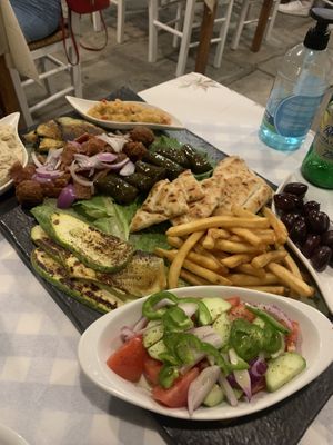 Vegan platter for 2  at Mom's Kitchen in Kos