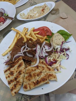 Vegan gyros at Mom's Kitchen in Kos