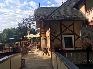 Entrance at Schwanenschlößchen in Freiberg