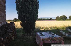 dinner/table d'hôtes: fresh, organic, seasonal, regional at La Vudele - Organic Provence in Quinson