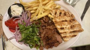 vegan gyros at Mitato Grill in Nafplion