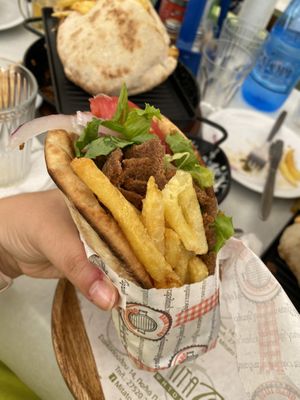 Pita vegan gyros   at Mitato Grill in Nafplion