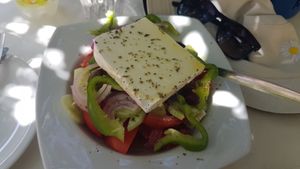 Greek salad 👐 at Mitato Grill in Nafplion