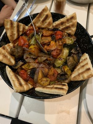 Mixed grilled vegetables   at Mitato Grill in Nafplion