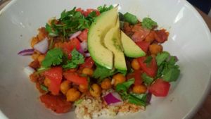 Chana Masala at Lettuce Love Cafe in Burlington