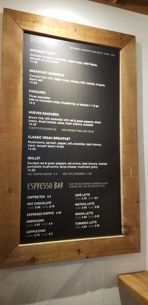 Brunch menu at Lettuce Love Cafe in Burlington