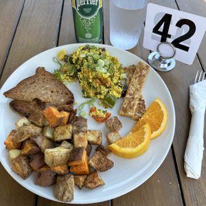 Classic Vegan Breakfastt  at Lettuce Love Cafe in Burlington