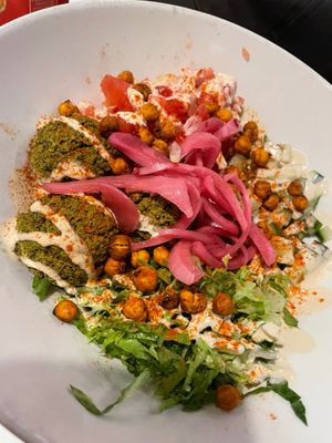 Falafal bowl at Lettuce Love Cafe in Burlington