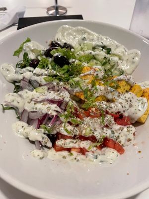 Greek bowl (one of my favorites) at Lettuce Love Cafe in Burlington