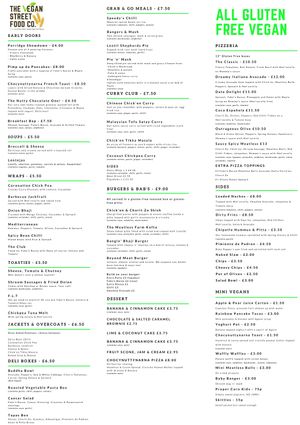 New menu at The Vegan Street Food Company in Worthing