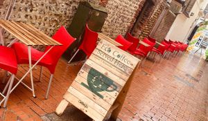 Outside seating at The Vegan Street Food Company in Worthing