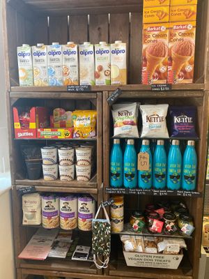 Our little shop  at The Vegan Street Food Company in Worthing