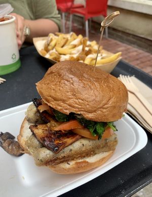 Breakfast bao  at The Vegan Street Food Company in Worthing
