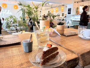 Vegan carrot cake   at Bowls 'n Rolls in Leeuwarden
