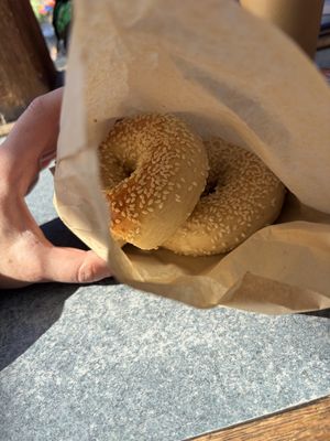 Bagels  at Los Bagels in Arcata