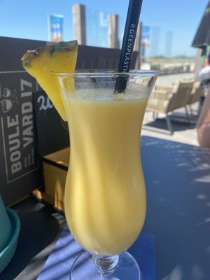 Home made smoothie with pineapple.  at Boulevard 17 in Vlissingen