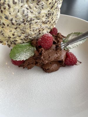 Chocolate mousse  at Boulevard 17 in Vlissingen