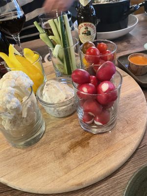 Groente tuin met dip at Boulevard 17 in Vlissingen