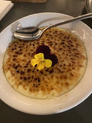 Creme brulee at Boulevard 17 in Vlissingen