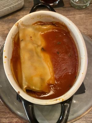 Cannelloni with eggplant  at Boulevard 17 in Vlissingen