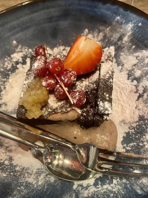Vegan brownie  at Boulevard 17 in Vlissingen