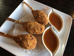 Drumsticks  at Panz Veggie Restaurant in Vancouver